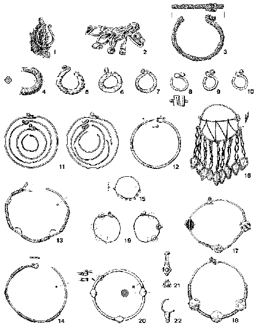 Rita Hannig, S-Schleifenringe in frhmittelalterlichen Grberfeldern Nordostbayerns, S. 183, Abb.2